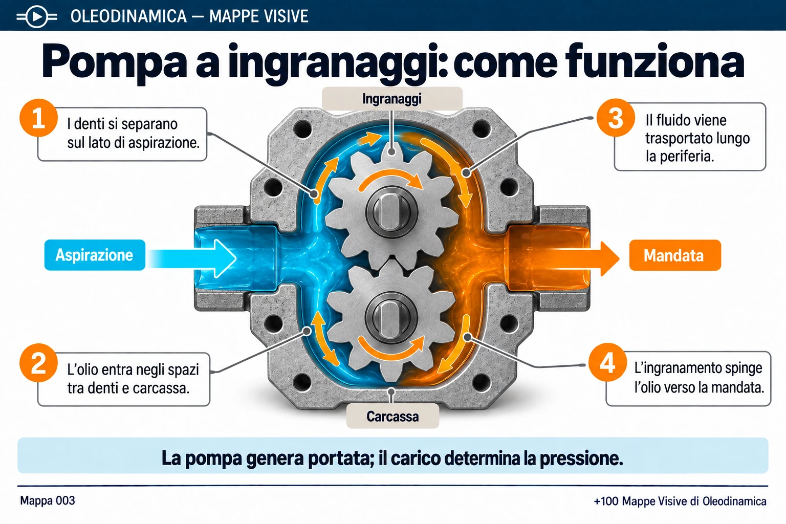 Mappa 003 — Pompa a ingranaggi: come funziona