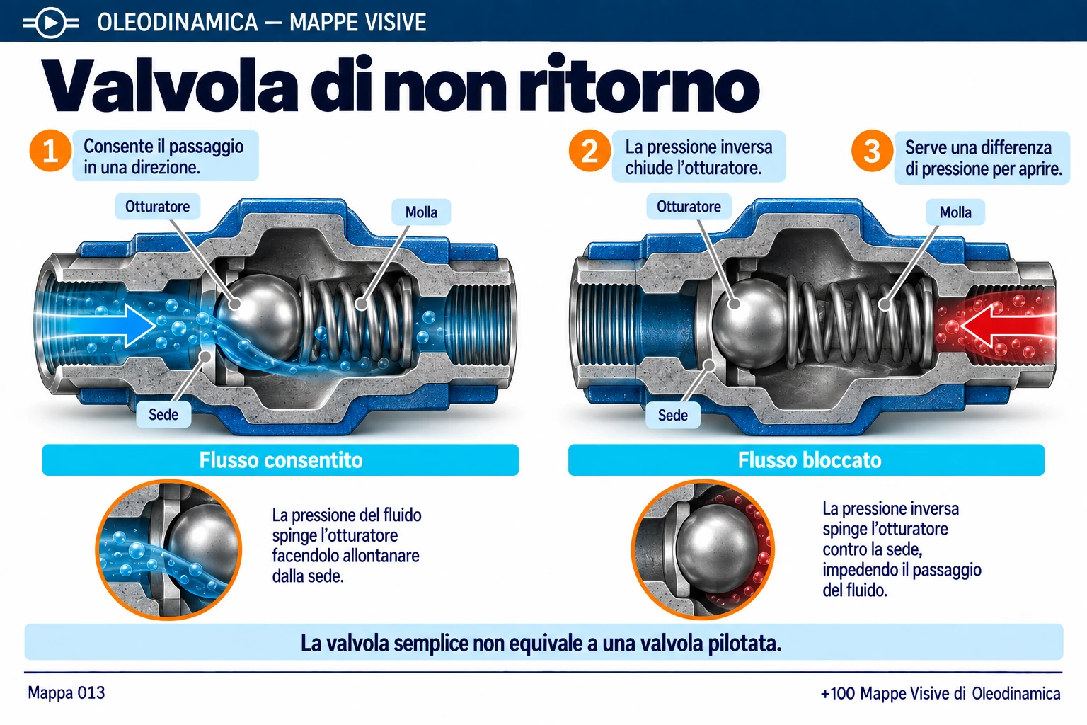 Mappa 013 — Valvola di non ritorno