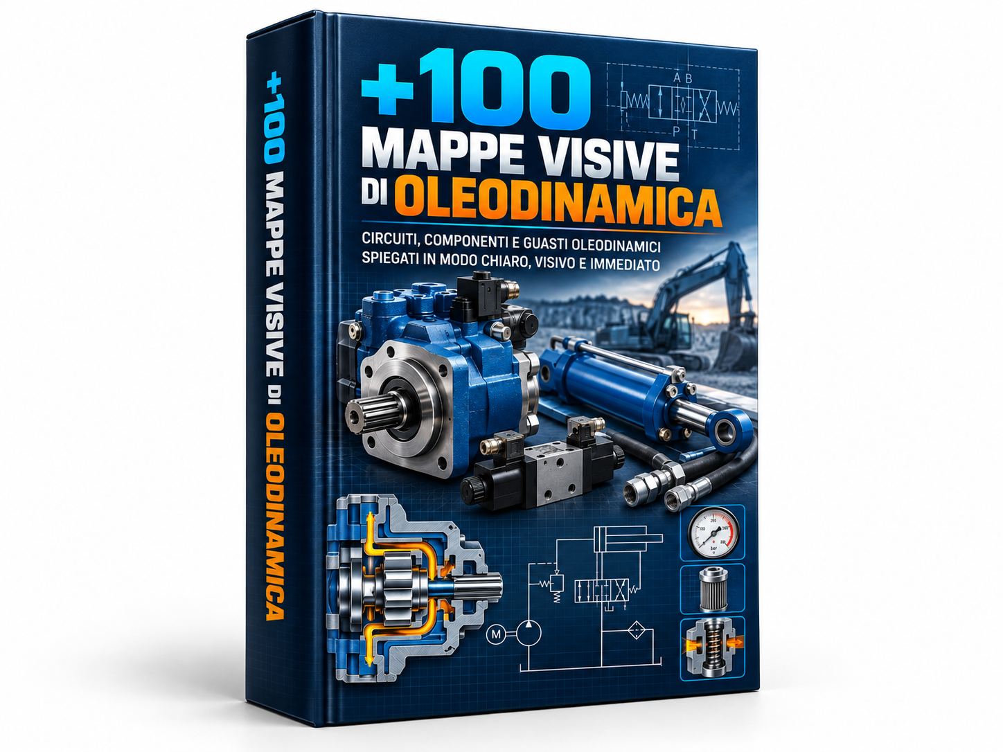 +100 Mappe Visive di Oleodinamica — copertina del materiale